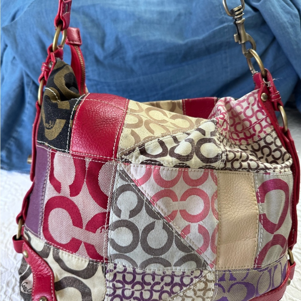Coach Multicolor Patchwork Shoulder Bag - image 11